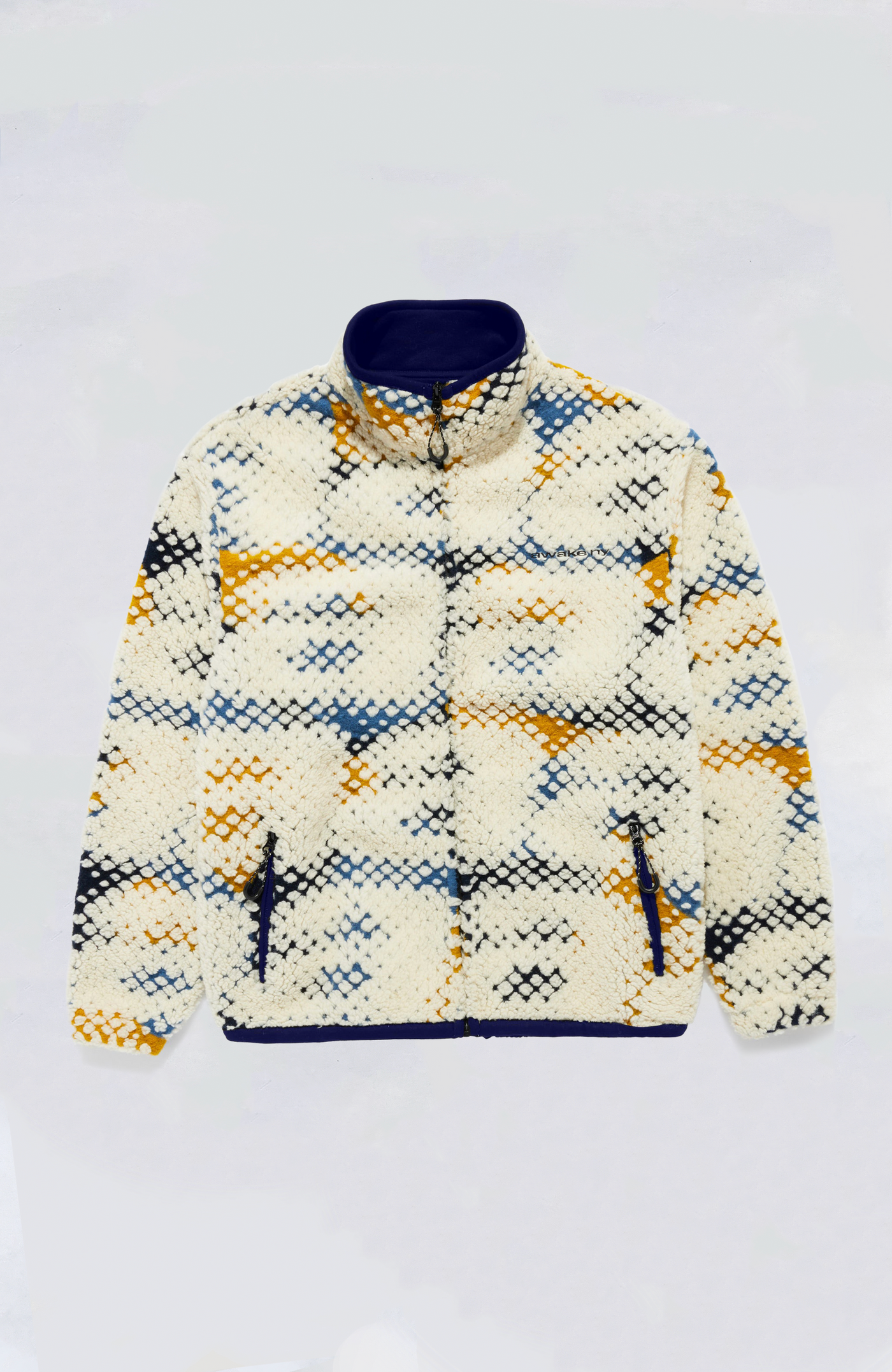 Awake NY Jacket - Printed “A” Fleece Zip Jacket