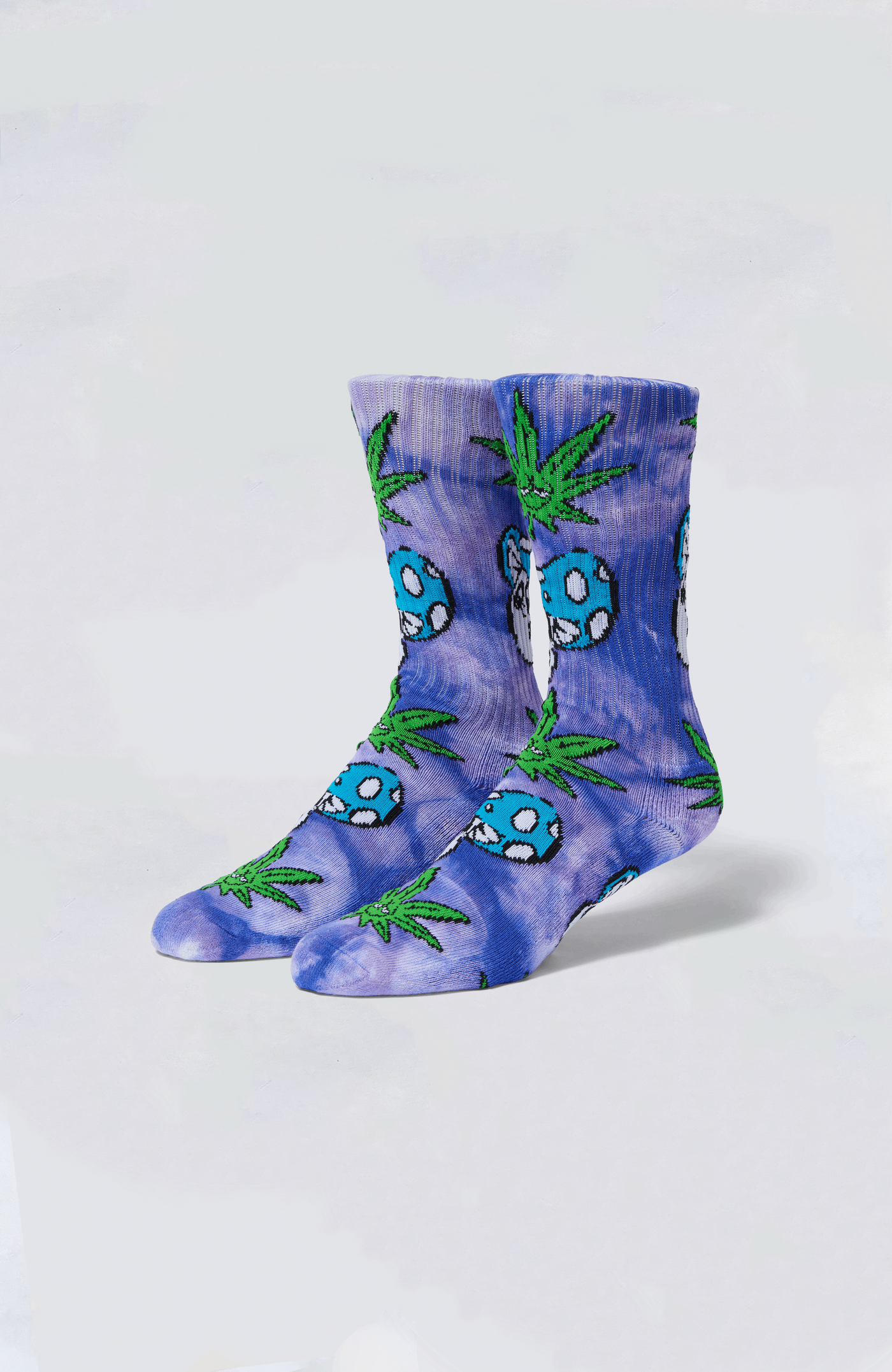 HUF Socks - Green Buddy Mushroom TD Sock
