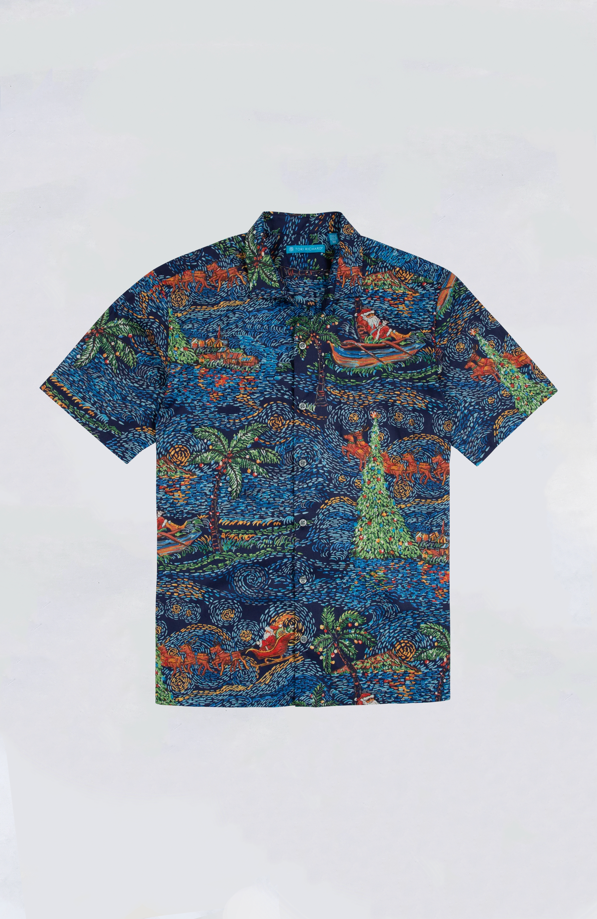 Tori Richard - Santa Would Gogh Aloha Shirt – Island Snow Hawaii