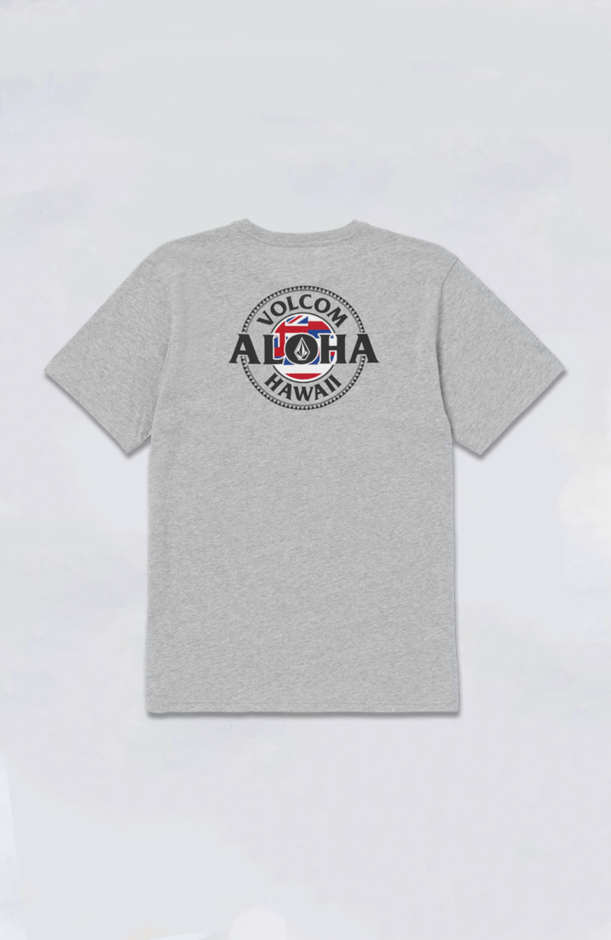 Mr ALOHA　VOLCOM  VolcomAlohaFlagTeeHeatherGreyB