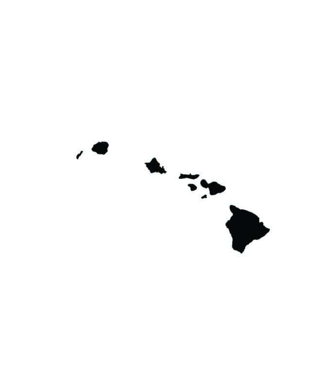 Island Snow Hawaii Stickers Black / One Size Island Snow Hawaii Sticker - Island Chain 5 inch