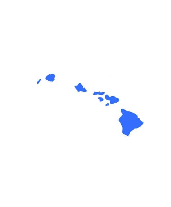 Island Snow Hawaii Stickers Blue / One Size Island Snow Hawaii Sticker - Island Chain 5 inch