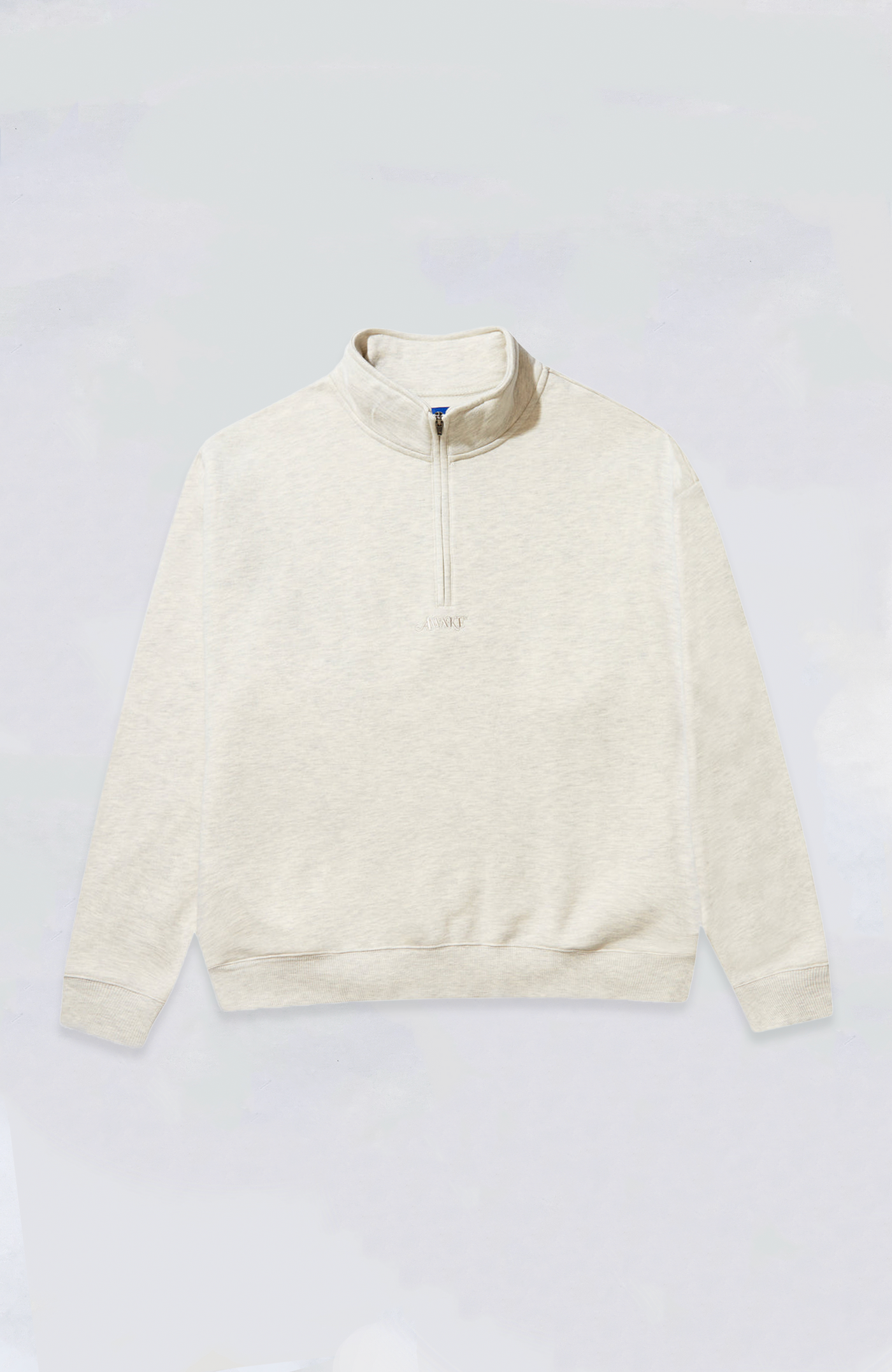 Awake NY - Classic Logo Embroidered Quarter Zip Sweatshirt