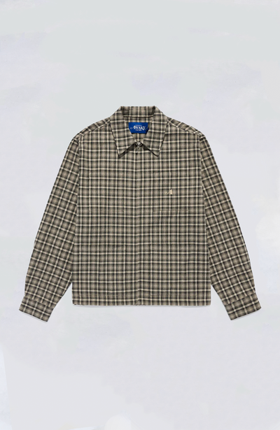 Awake NY - Lightweight Plaid Zip Jacket Shirt