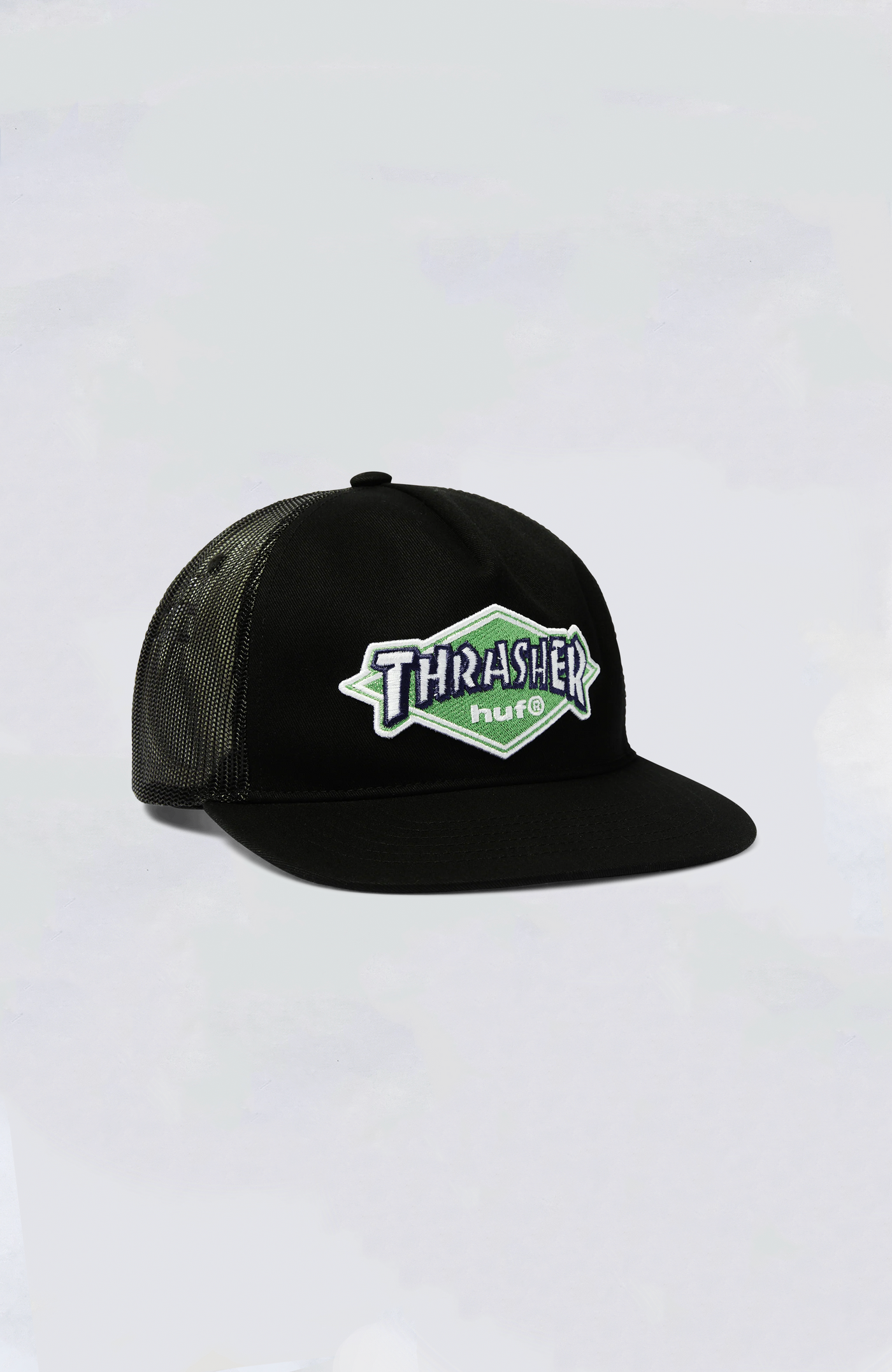 HUF - HUF X Thrasher Logo Twill Trucker Hat