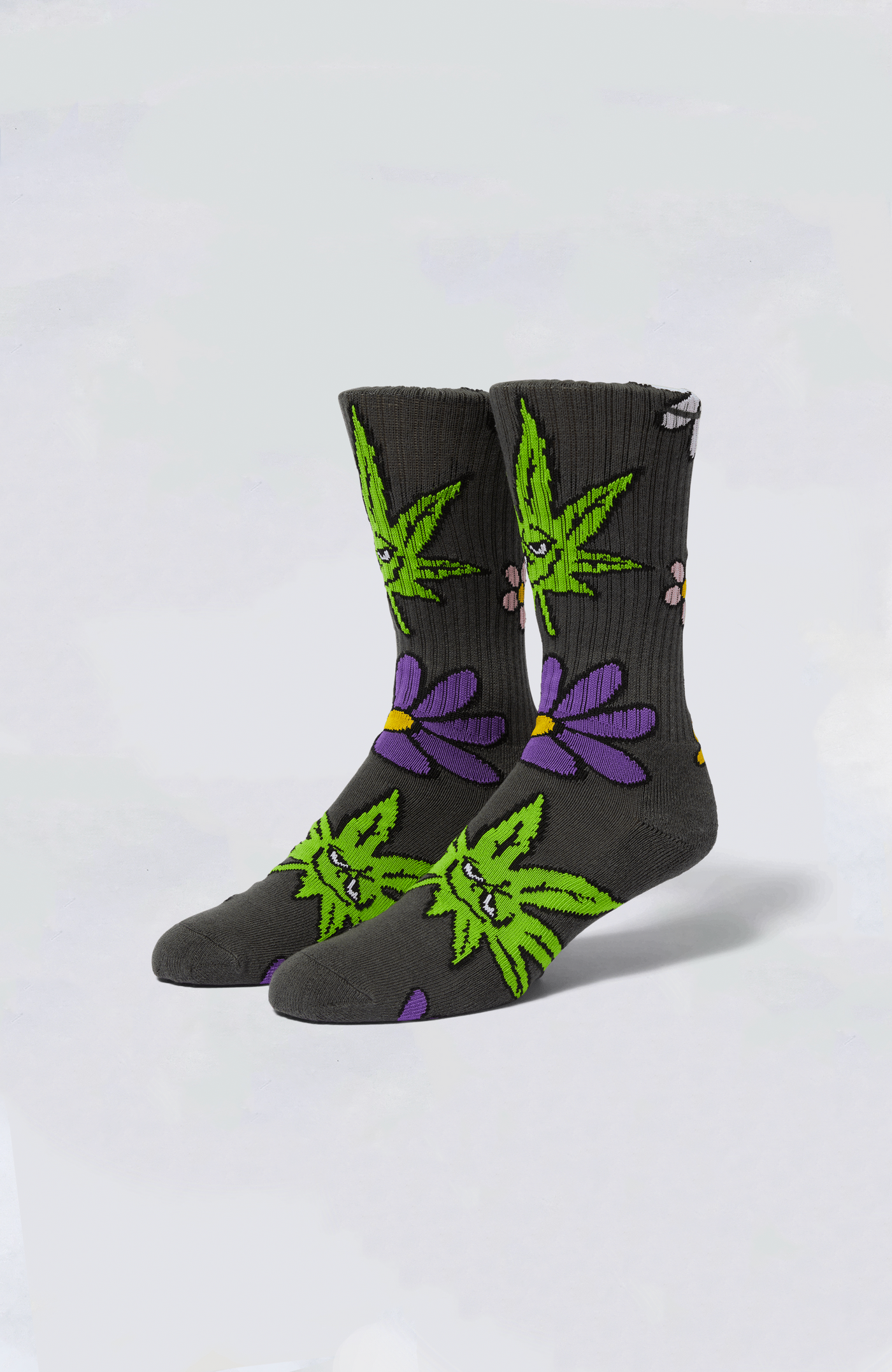 HUF Socks - Green Buddy Blossom TD Sock