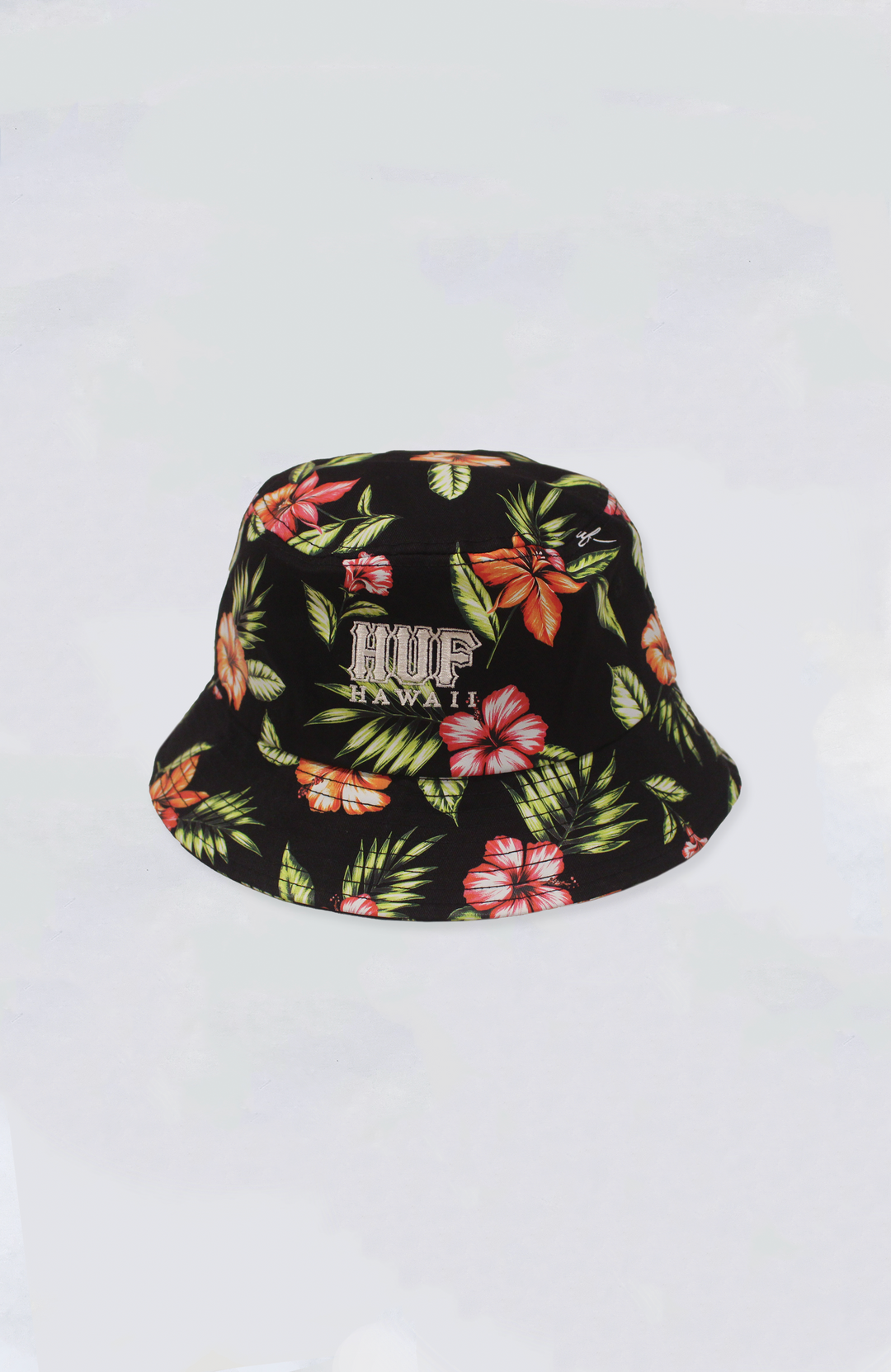 Huf Hawaii Print Bucket Hat Black Large X Large