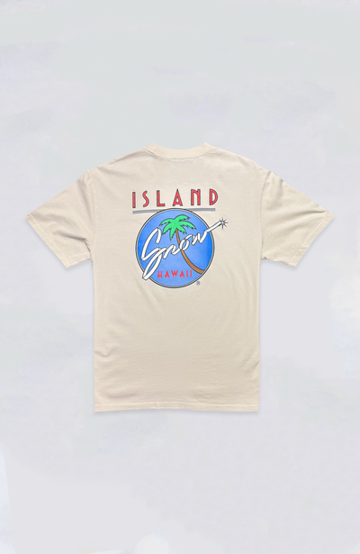Island Snow Hawaii - IS Original Logo Washed Heavy Tee