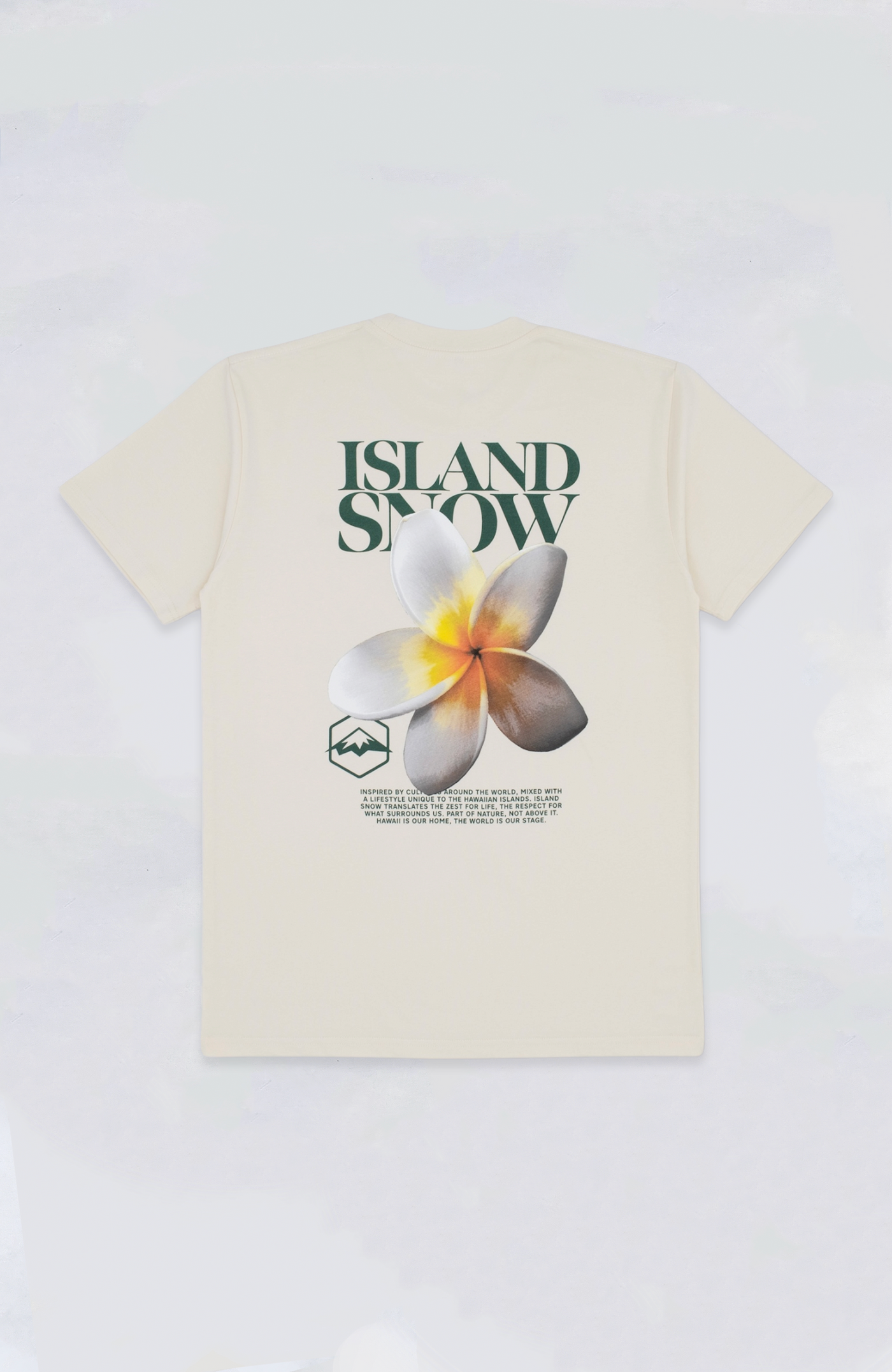 Plumeria Premium Heavyweight Tee | Island Snow Hawaii