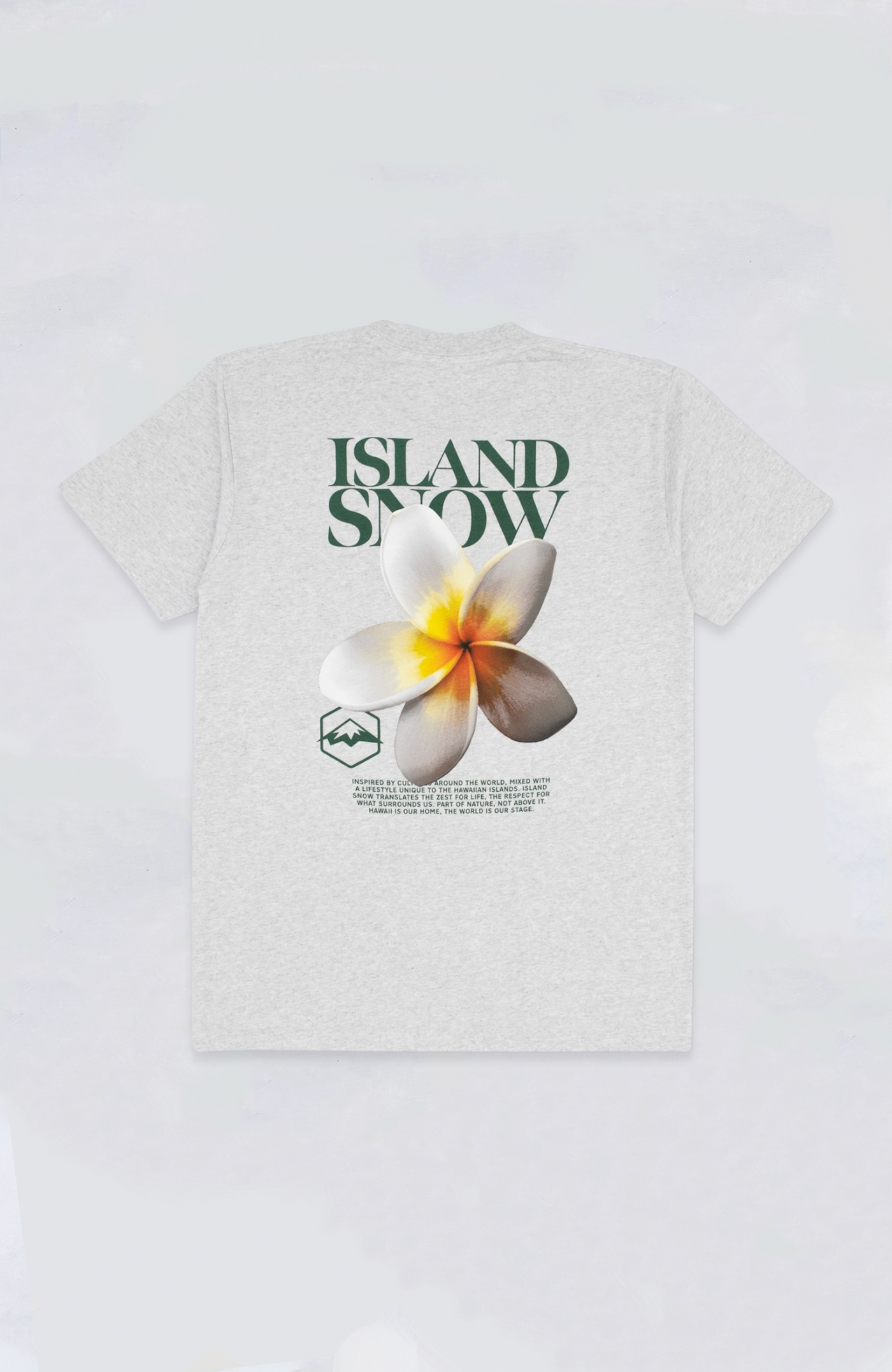 Plumeria Premium Heavyweight Tee | Island Snow Hawaii