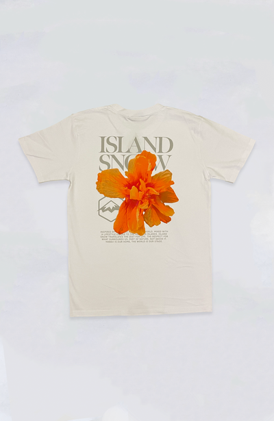 Island Snow Hawaii - IS Sunrise Hibiscus Premium Heavyweight Tee
