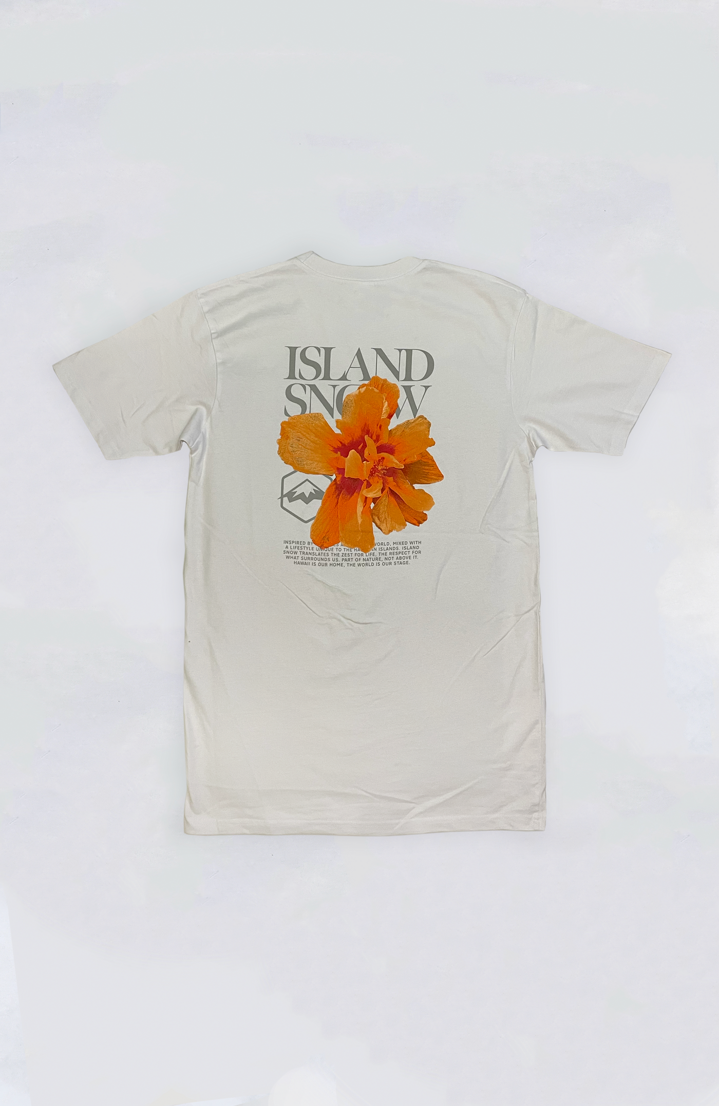 Island Snow Hawaii Premium Heavyweight Tee - IS Sunrise Hibiscus