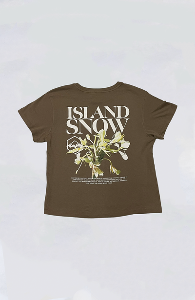 Women's Island Snow Hawaii High-Waisted Tee - IS White Ginger