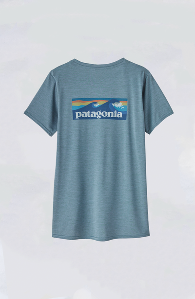 Patagonia Women's Tee - W's Cap Cool Daily Graphic Shirt - Waters