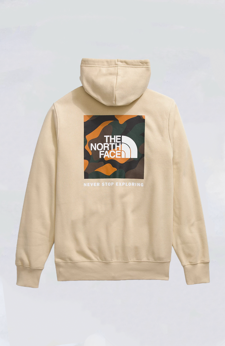 North face men's red box pullover hoodie online