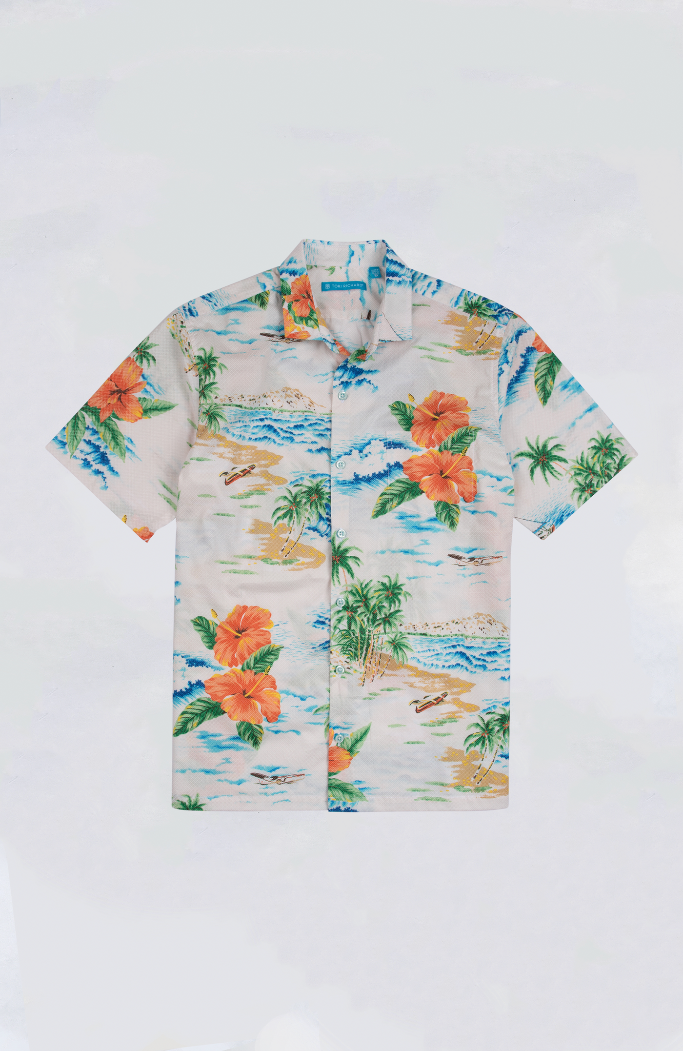Tori Richard Standard Fit Aloha Shirt - Sea Crossing