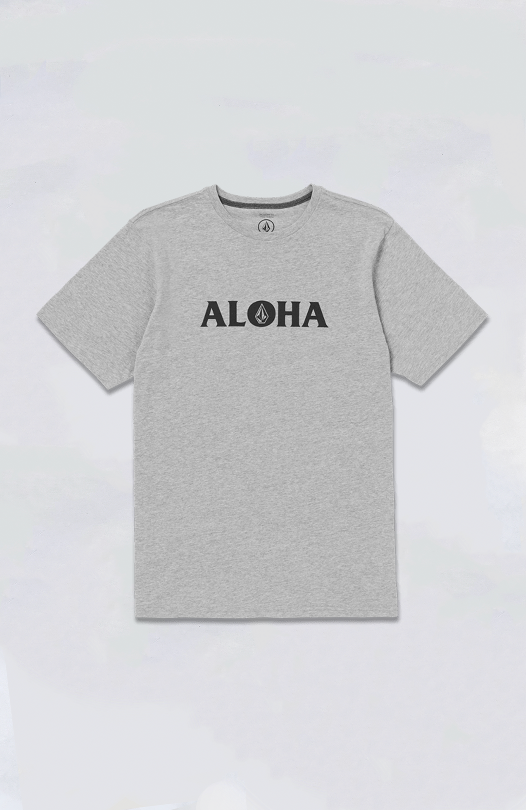 VolcomAlohaFlagTeeHeatherGreyF VolcomAlohaFlagTeeHeatherGreyF