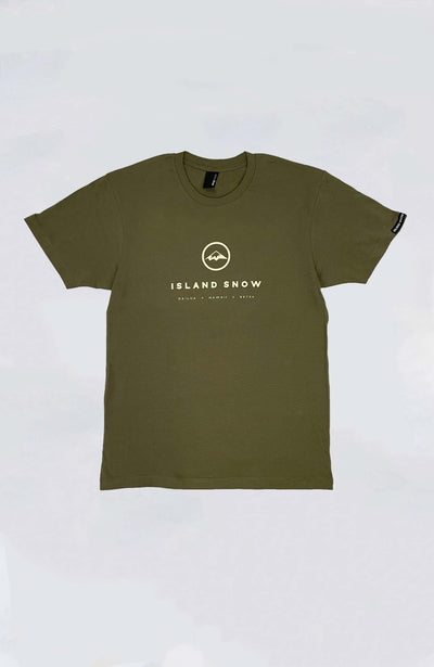 Island Snow Hawaii Premium Heavyweight Tee - IS Back to Basics