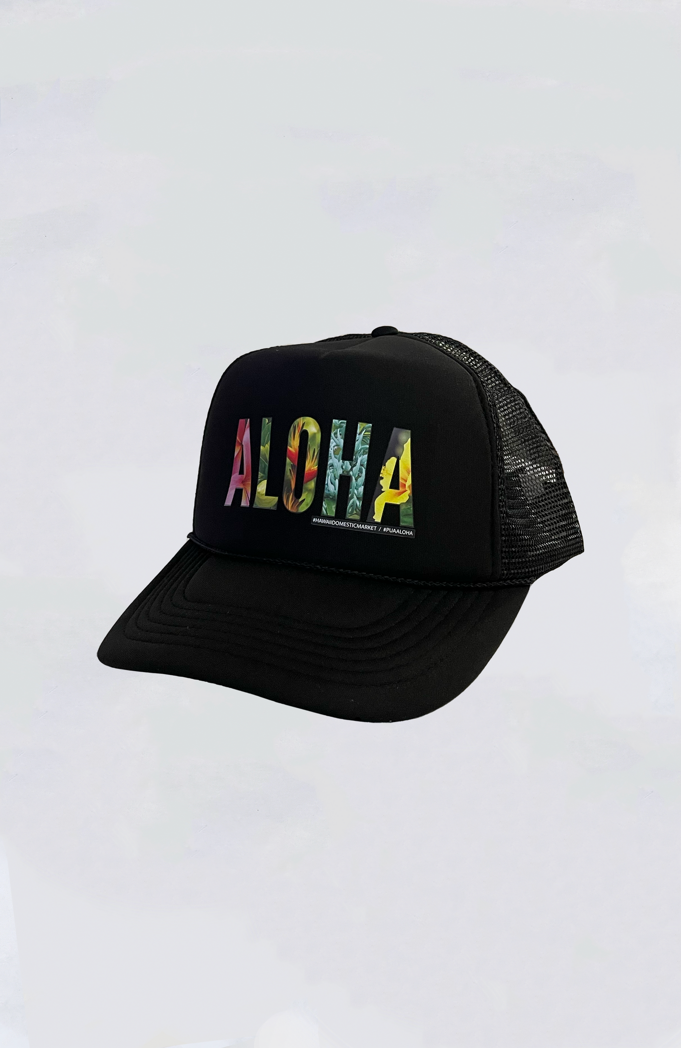 Hawaii Domestic Market Trucker Hat - HDM Aloha Puaaloha