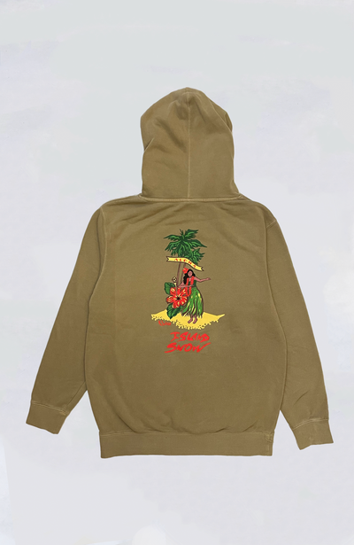 Island Snow Hawaii Garment Dyed Pullover Hoodie - IS Chise Hula