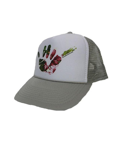 hawaii-domestic-market-hats-grey-white-one-size-hawaii-domestic-market-trucker-hat-hdm-shaka-floral-front