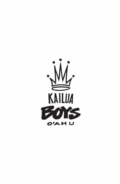 Kailua Boys Stickers Black / 4 Inch Kailua Boys Sticker - KB Crown 4"