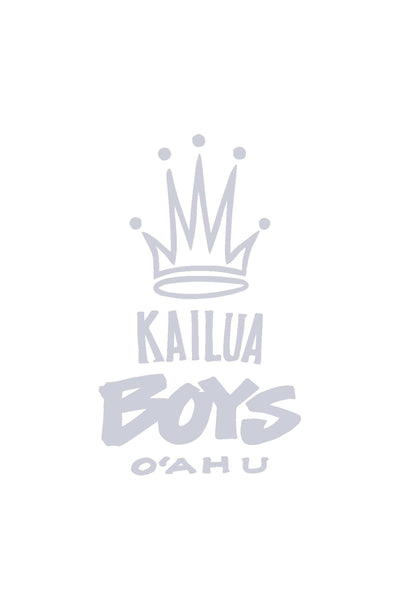 Kailua Boys Stickers Chrome / 4 Inch Kailua Boys Sticker - KB Crown 6"