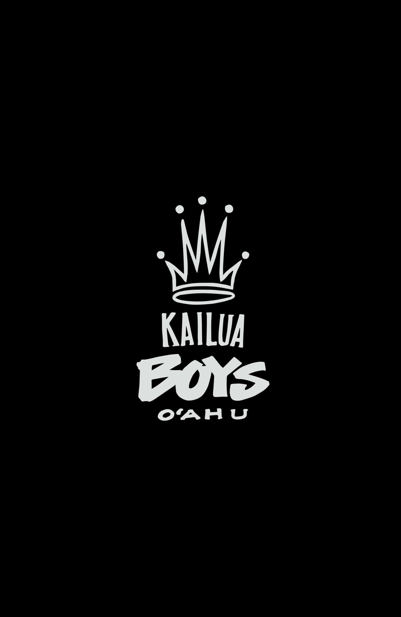 Kailua Boys Stickers White / 4 Inch Kailua Boys Sticker - KB Crown 4"