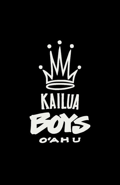 Kailua Boys Stickers White / 4 Inch Kailua Boys Sticker - KB Crown 6"